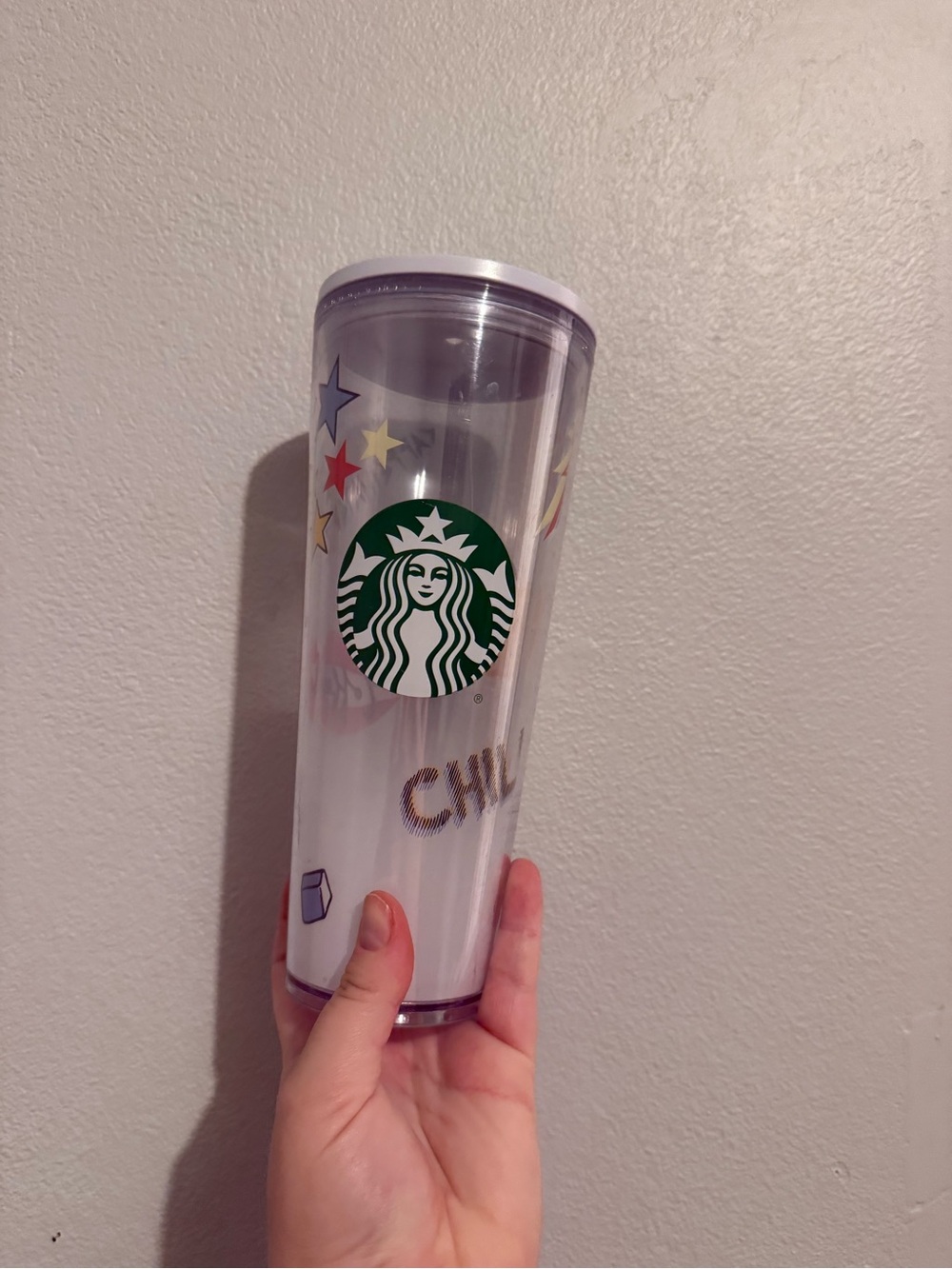 Starbucks Clear Teacher School Themed Tumbler Travel Cup 24 oz